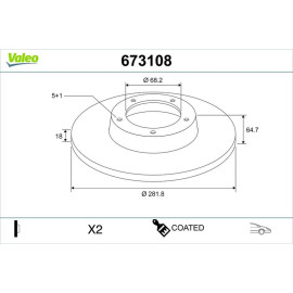 Bremsscheibe 673108 Bremsscheibe 673108