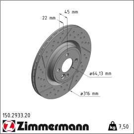 Bremsscheibe 150.2933.20 Bremsscheibe 150.2933.20