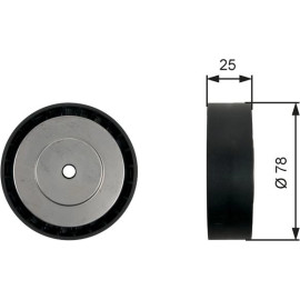 Umlenk-/Führungsrolle, Keilrippenriemen T36450