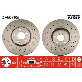 Bremsscheibe DF6079S Bremsscheibe DF6079S