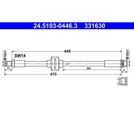Bremsschlauch 24.5103-0446.3