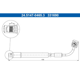 Bremsschlauch 24.5147-0465.3