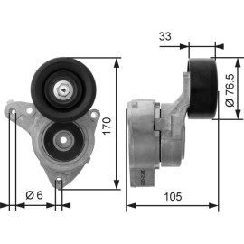 Spannrolle, Keilrippenriemen T38421 Spannrolle, Keilrippenriemen T38421