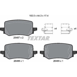 Textar 2648701 Bremsbelagsatz, Scheibenbremse Q+ Textar 2648701 Bremsbelagsatz, Scheibenbremse Q+