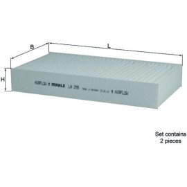 Filter, Innenraumluft LA 295/S