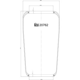 FEBI BILSTEIN 20762 Federbalg, Luftfederung FEBI BILSTEIN 20762 Federbalg, Luftfederung