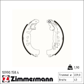 Bremsbackensatz 10990.158.4