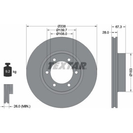 Bremsscheibe 92137303 Bremsscheibe 92137303