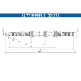Bremsschlauch 83.7715-0561.3 Bremsschlauch 83.7715-0561.3