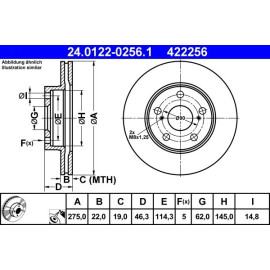 Bremsscheibe 24.0122-0256.1