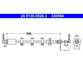 Bremsschlauch 24.5130-0526.3