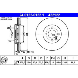 Bremsscheibe 24.0122-0122.1
