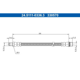 Bremsschlauch 24.5111-0336.3