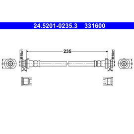 Bremsschlauch 24.5201-0235.3