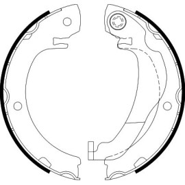 Bremsbackensatz, Feststellbremse 8DA 355 051-021