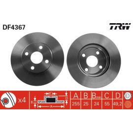Bremsscheibe DF4367 Bremsscheibe DF4367