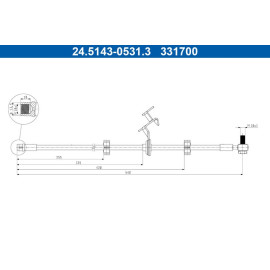 Bremsschlauch 24.5143-0531.3