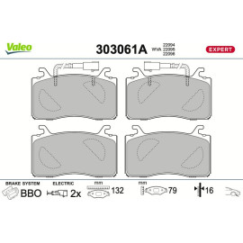 Valeo 303061A Bremsbelagsatz, Scheibenbremse EXPERT Valeo 303061A Bremsbelagsatz, Scheibenbremse EXPERT