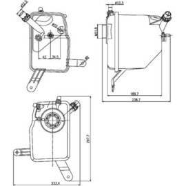 Ausgleichsbehälter, Kühlmittel CRT 205 000S Ausgleichsbehälter, Kühlmittel CRT 205 000S
