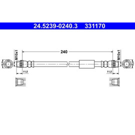 Bremsschlauch 24.5239-0240.3