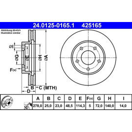 Bremsscheibe 24.0125-0165.1