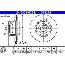 Bremsscheibe 24.0328-0254.1