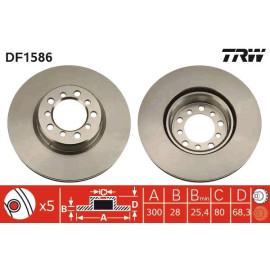 Bremsscheibe DF1586 Bremsscheibe DF1586