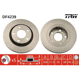 Bremsscheibe DF4239
