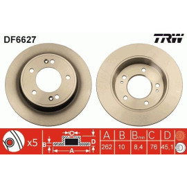 Bremsscheibe DF6627 Bremsscheibe DF6627