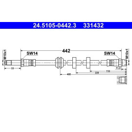 Bremsschlauch 24.5105-0442.3