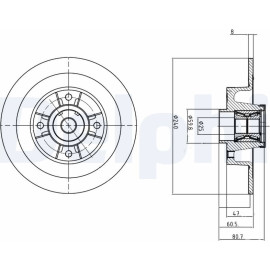 Bremsscheibe BG9028RS