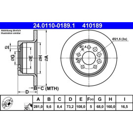 Bremsscheibe 24.0110-0189.1