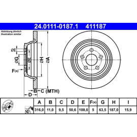 Bremsscheibe 24.0111-0187.1