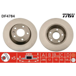 Bremsscheibe DF4784 Bremsscheibe DF4784