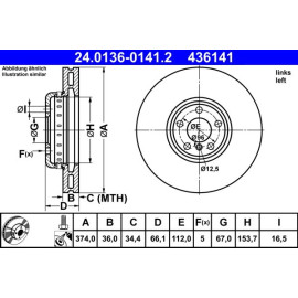 Bremsscheibe 24.0136-0141.2