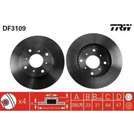 Bremsscheibe DF3109