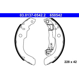 Bremsbackensatz 03.0137-0542.2