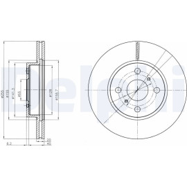Delphi BG4274 Bremsscheibe Delphi BG4274 Bremsscheibe
