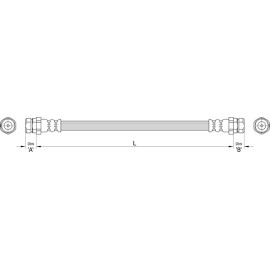 Metzger 4110446 Bremsschlauch 2 x Metzger 4110446 Bremsschlauch 2 x