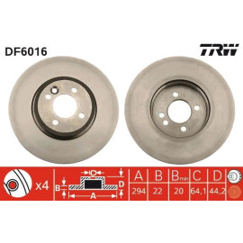Bremsscheibe DF6016 Bremsscheibe DF6016