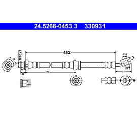 Bremsschlauch 24.5266-0453.3