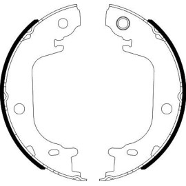 Bremsbackensatz, Feststellbremse 8DA 355 051-201