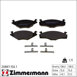 Bremsbelagsatz, Scheibenbremse 20887.150.1 Bremsbelagsatz, Scheibenbremse 20887.150.1