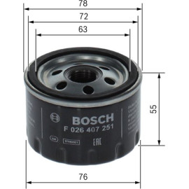 BOSCH F 026 407 251 Ölfilter BOSCH F 026 407 251 Ölfilter