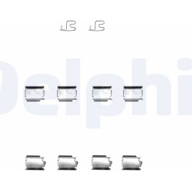 Delphi LX0343 Zubehörsatz, Scheibenbremsbelag Delphi LX0343 Zubehörsatz, Scheibenbremsbelag