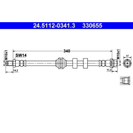 Bremsschlauch 24.5112-0341.3