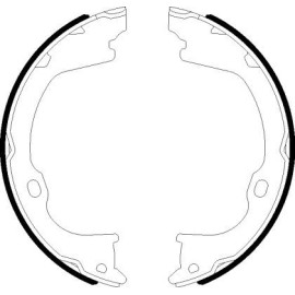 Bremsbackensatz, Feststellbremse 8DA 355 051-101