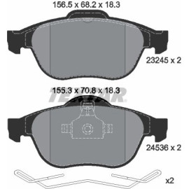 Bremsbelagsatz, Scheibenbremse 2453601 Bremsbelagsatz, Scheibenbremse 2453601