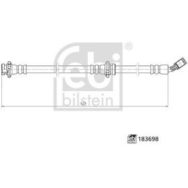 FEBI BILSTEIN 183698 Bremsschlauch FEBI BILSTEIN 183698 Bremsschlauch
