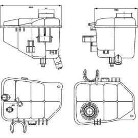 Ausgleichsbehälter, Kühlmittel CRT 126 000S Ausgleichsbehälter, Kühlmittel CRT 126 000S